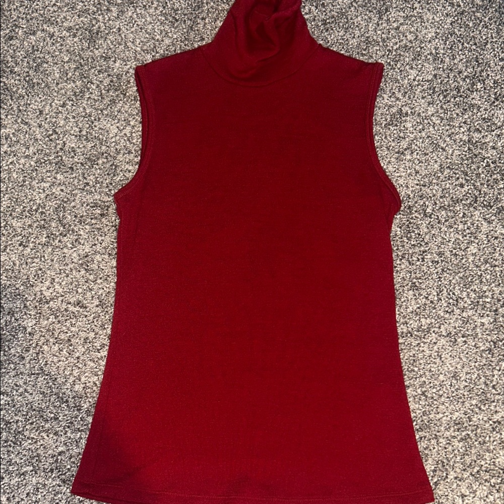 NWOT G by Giuliana Bright Red Knit Top
